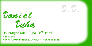 daniel duha business card